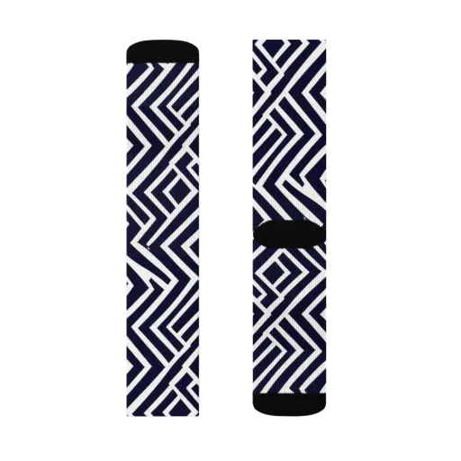 Navy Circuit on a Socks