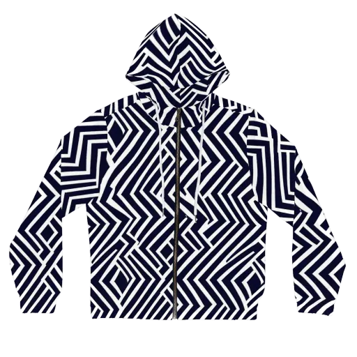 Navy Circuit on a Women's Full-Zip Hoodie