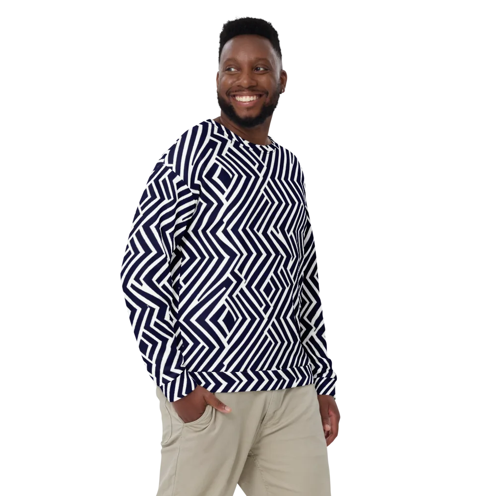 Navy Circuit on Sweatshirt — Front