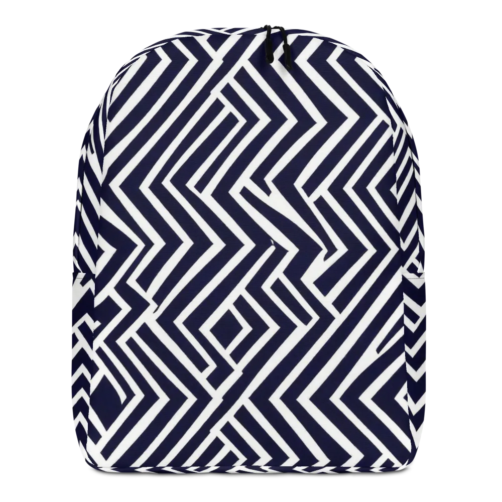 Navy Circuit on Minimalist Backpack — Front