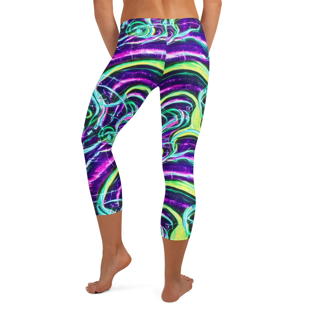 Quesnel's Vortex on Capri Leggings — Back