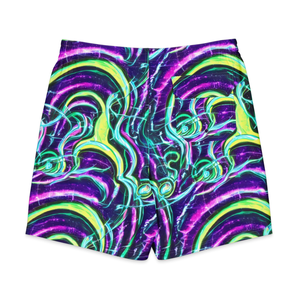 Quesnel's Vortex on Men's Board Shorts — Back