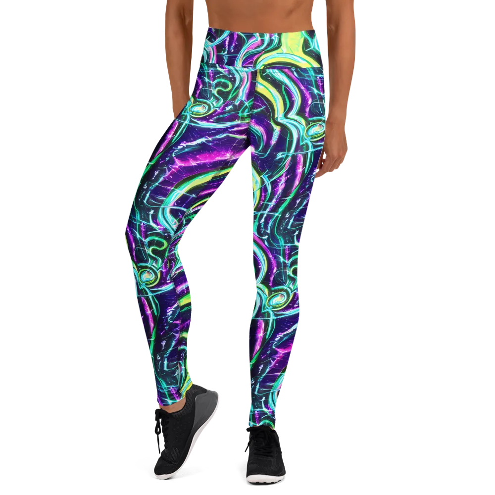 Quesnel's Vortex on Yoga Leggings — Front
