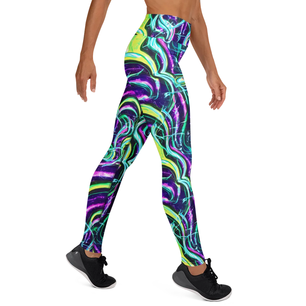 Quesnel's Vortex on Yoga Leggings — Right