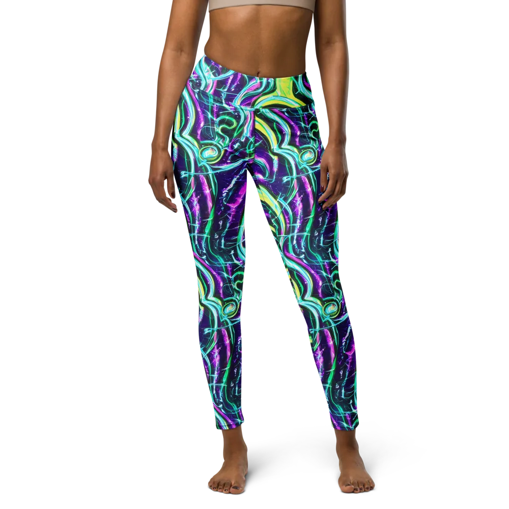 Quesnel's Vortex on Yoga Leggings — Front