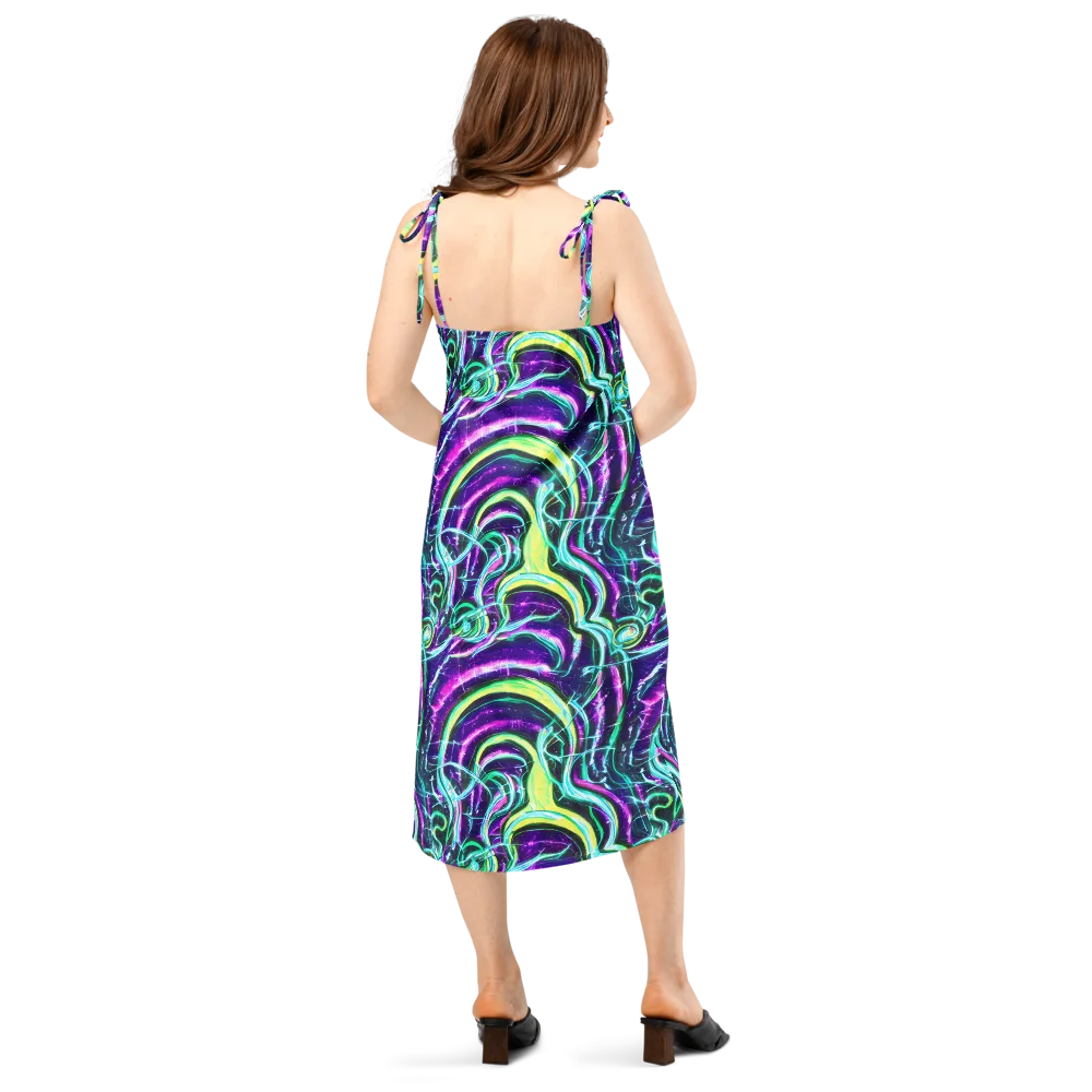 Quesnel's Vortex on Slip Dress — Back