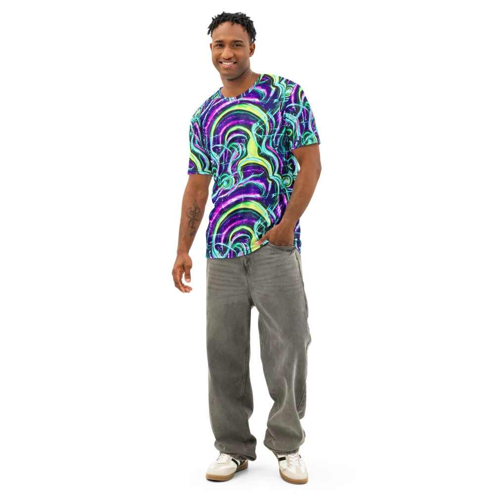 Quesnel's Vortex on Men's Cotton Crew Neck T-Shirt — Front
