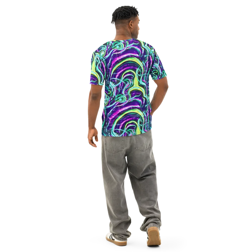 Quesnel's Vortex on Men's Cotton Crew Neck T-Shirt — Back
