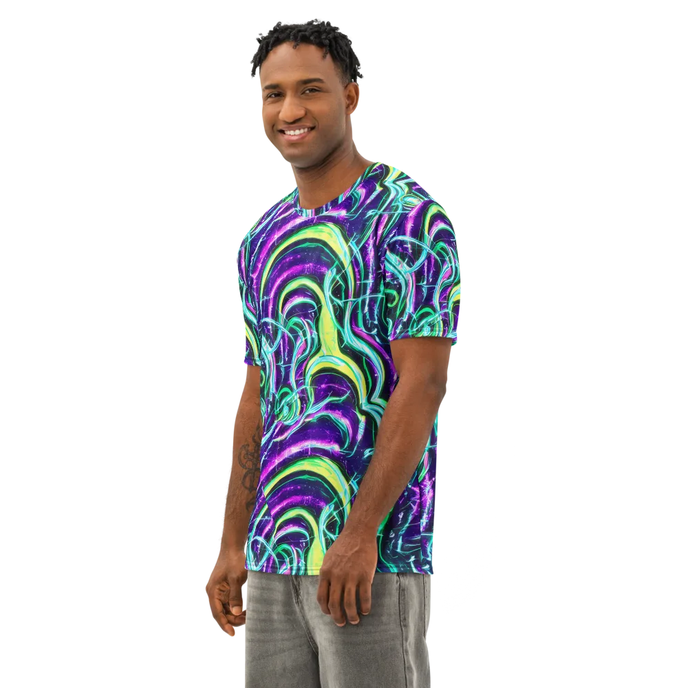 Quesnel's Vortex on Men's Cotton Crew Neck T-Shirt — Left Front