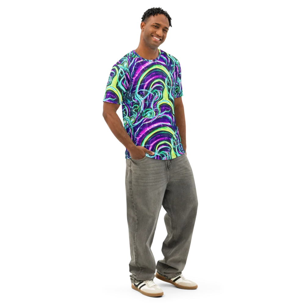 Quesnel's Vortex on Men's Cotton Crew Neck T-Shirt — Right Front