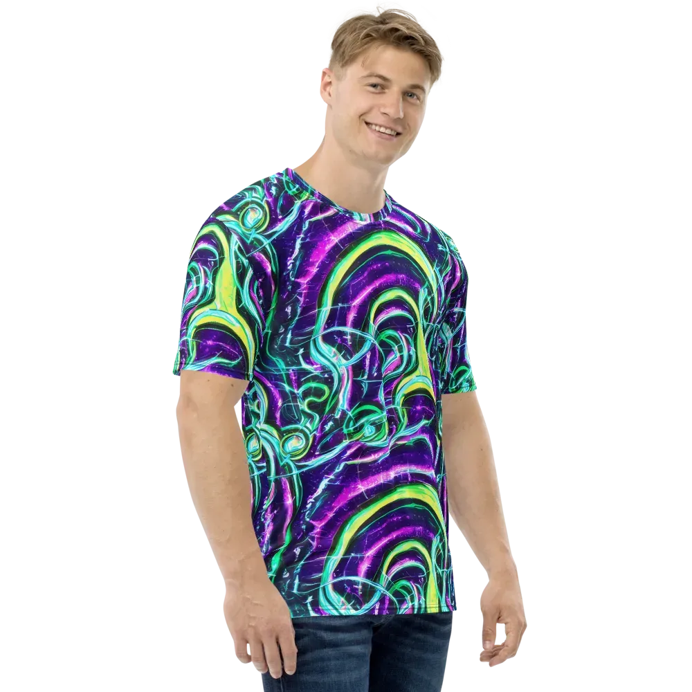Quesnel's Vortex on Men's Crew Neck T-Shirt — Right