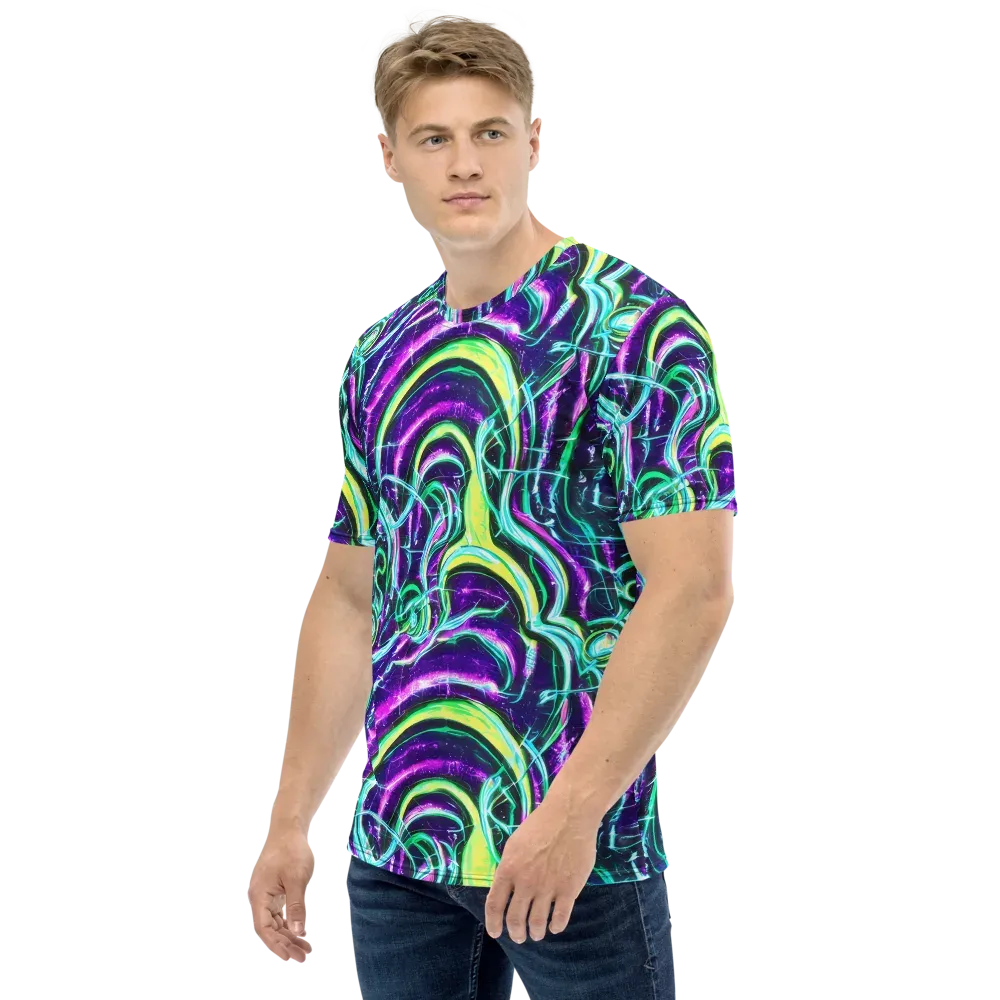 Quesnel's Vortex on Men's Crew Neck T-Shirt — Left