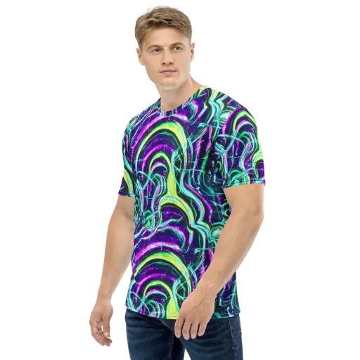 Quesnel's Vortex on a Men's Crew Neck T-Shirt