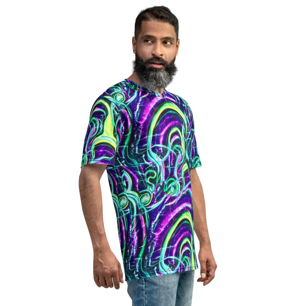 Quesnel's Vortex on Men's Crew Neck T-Shirt — Right