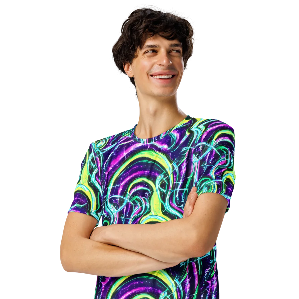 Quesnel's Vortex on Men's Crew Neck T-Shirt — Left Front