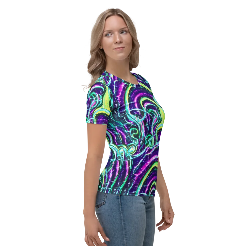 Quesnel's Vortex on Women's Crew Neck T-Shirt — Right