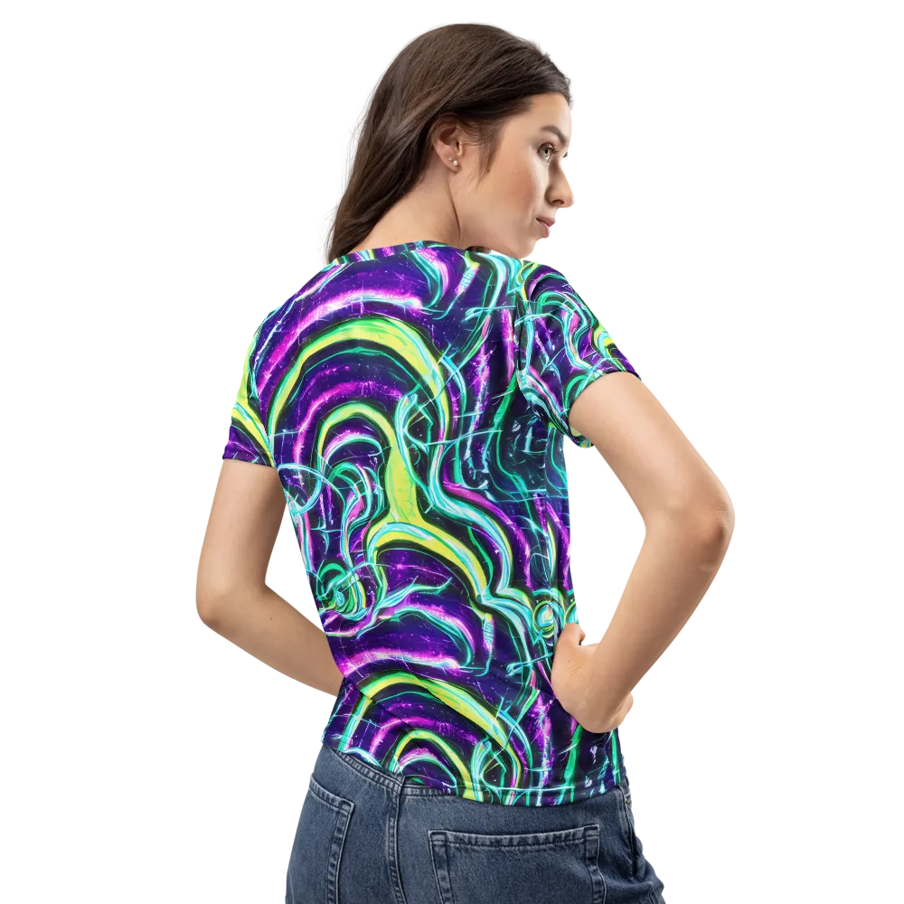 Quesnel's Vortex on Women's Crew Neck T-Shirt — Back
