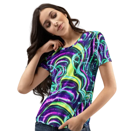 Quesnel's Vortex on a Women's Crew Neck T-Shirt