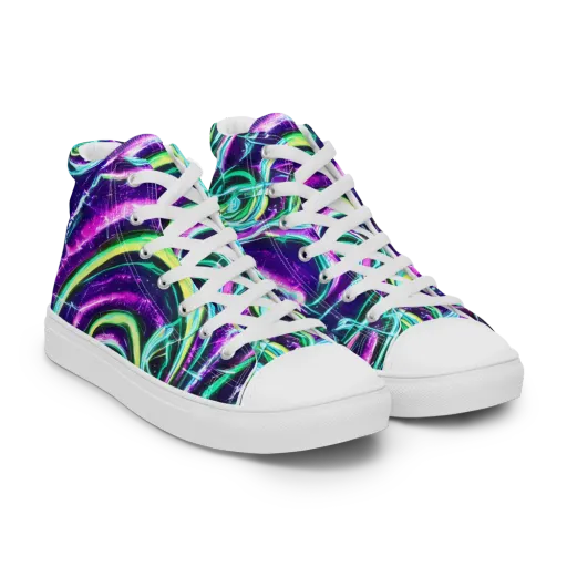 Quesnel's Vortex on a Women's High Top Canvas Shoes