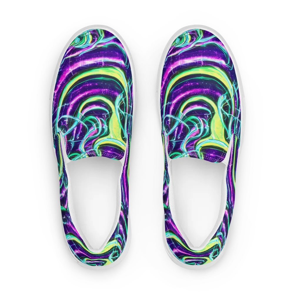 Quesnel's Vortex on Men's Slip-On Canvas Shoes — Front