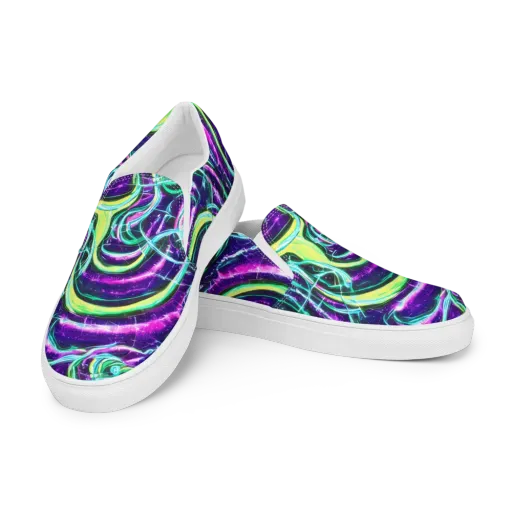 Quesnel's Vortex on a Men's Slip-On Canvas Shoes