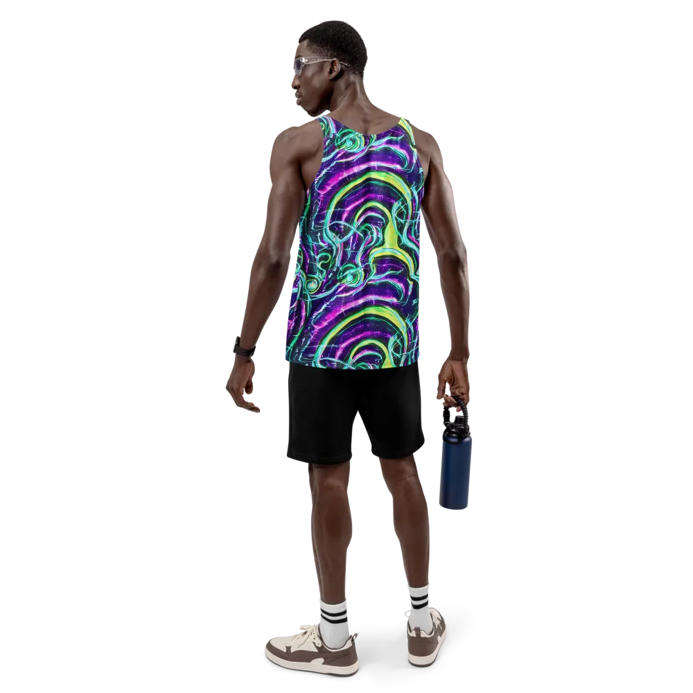 Quesnel's Vortex on Men's Tank Top — Back