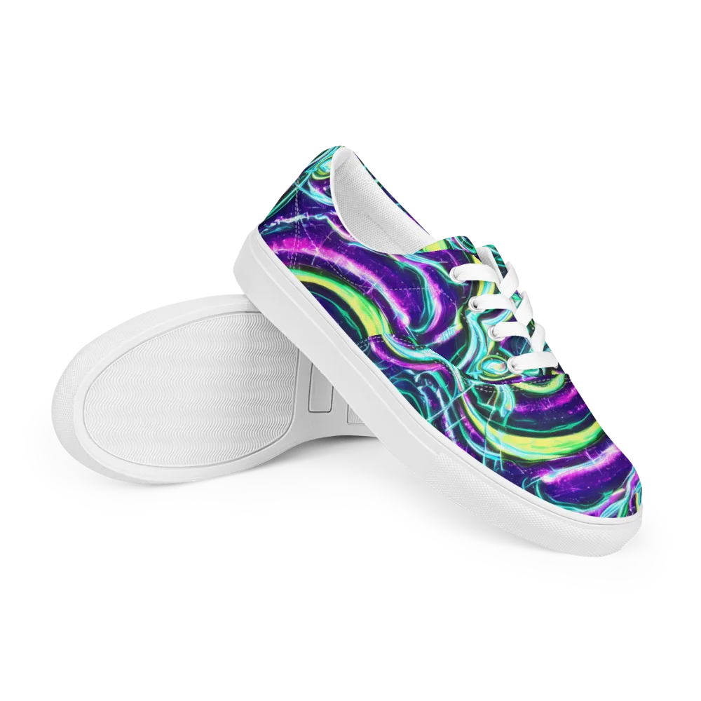 Quesnel's Vortex on Men's Lace-Up Canvas Shoes — Right Front