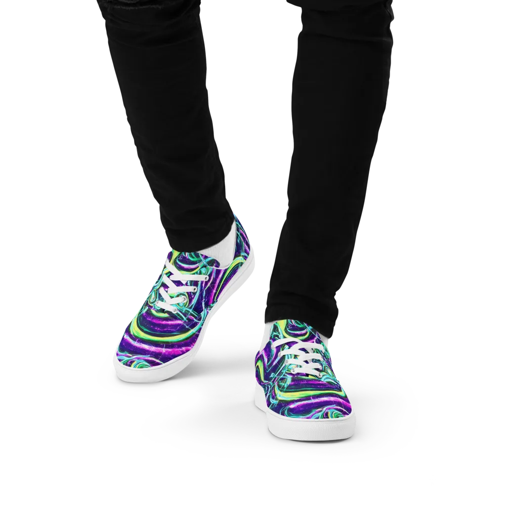 Quesnel's Vortex on Men's Lace-Up Canvas Shoes — Front