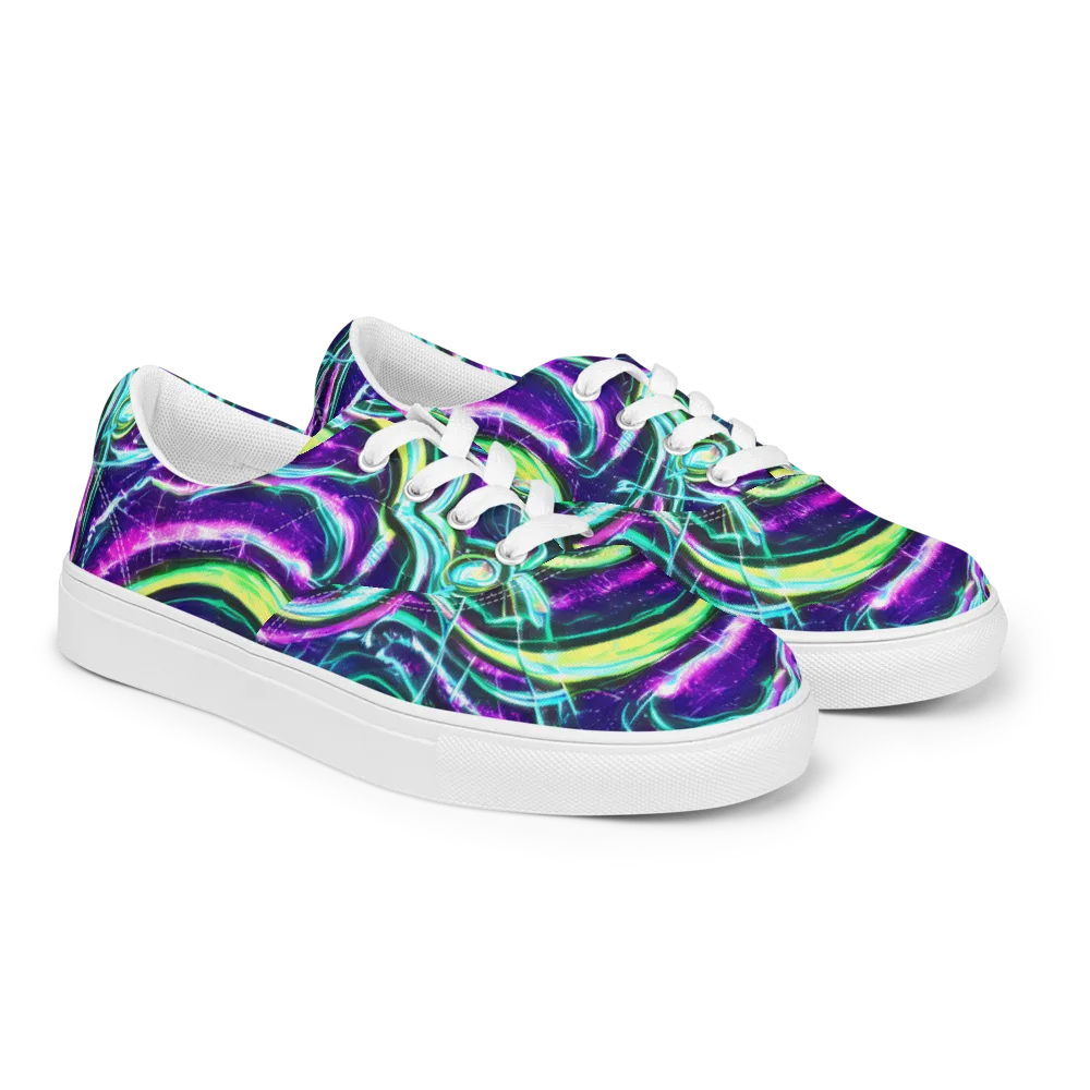 Quesnel's Vortex on Men's Lace-Up Canvas Shoes — Right Front