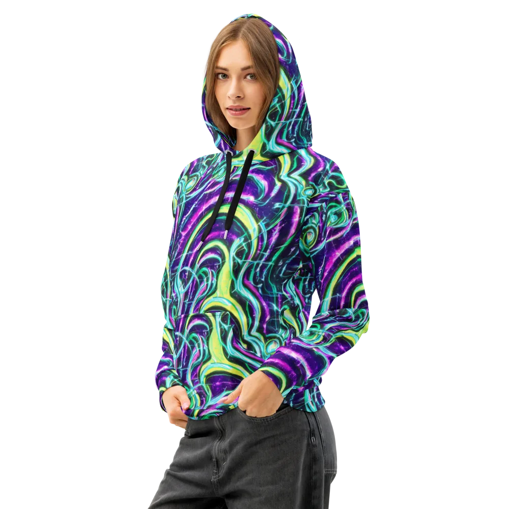 Quesnel's Vortex on Cotton Hoodie — Left Front