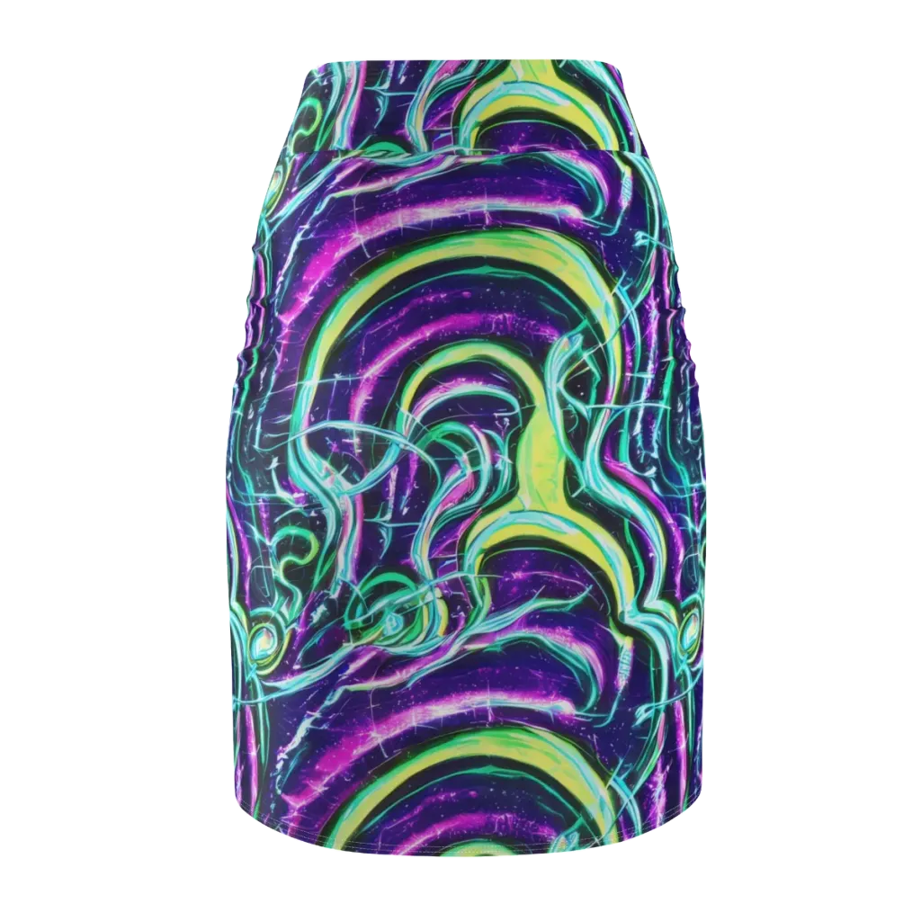 Quesnel's Vortex on Pencil Skirt — Back