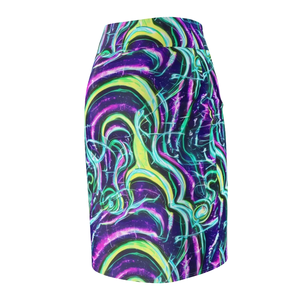 Quesnel's Vortex on Pencil Skirt — Back Side