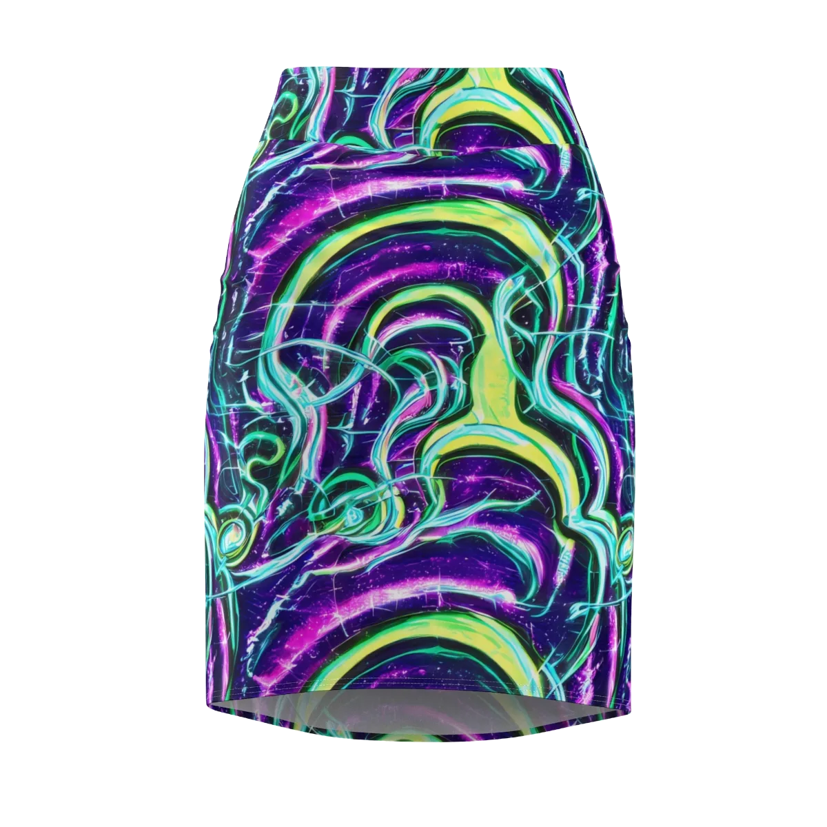 Quesnel's Vortex on Pencil Skirt — Front