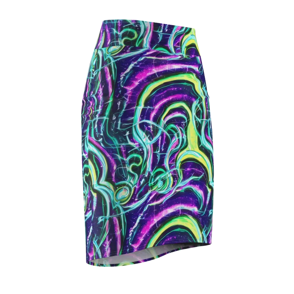 Quesnel's Vortex on Pencil Skirt — Front Side
