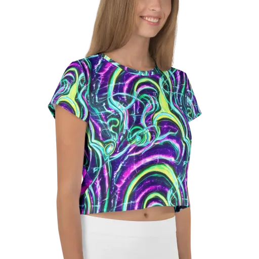 Quesnel's Vortex on a Crop Tee