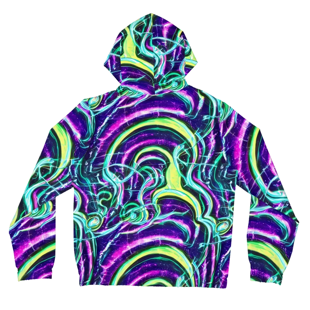 Quesnel's Vortex on Women's Full-Zip Hoodie — Back