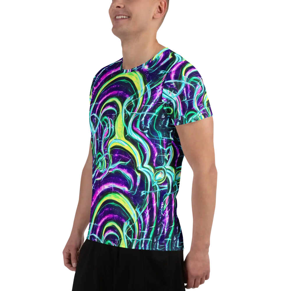 Quesnel's Vortex on Men's Athletic T-Shirt — Left