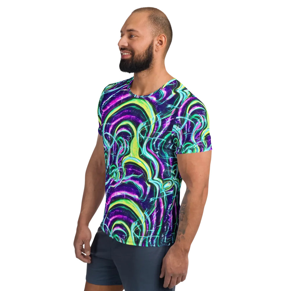 Quesnel's Vortex on Men's Athletic T-Shirt — Left