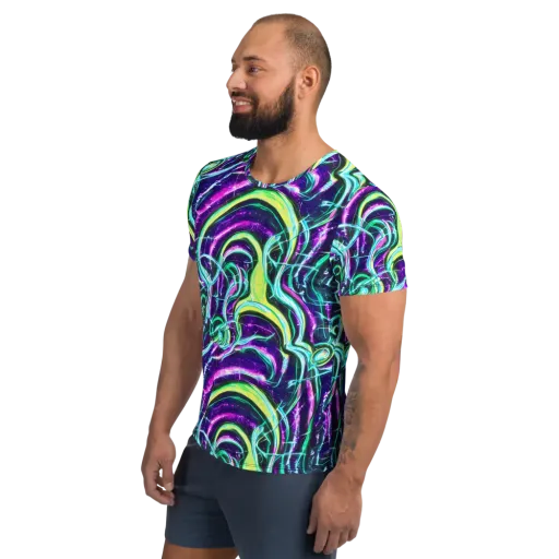 Quesnel's Vortex on a Men's Athletic T-Shirt