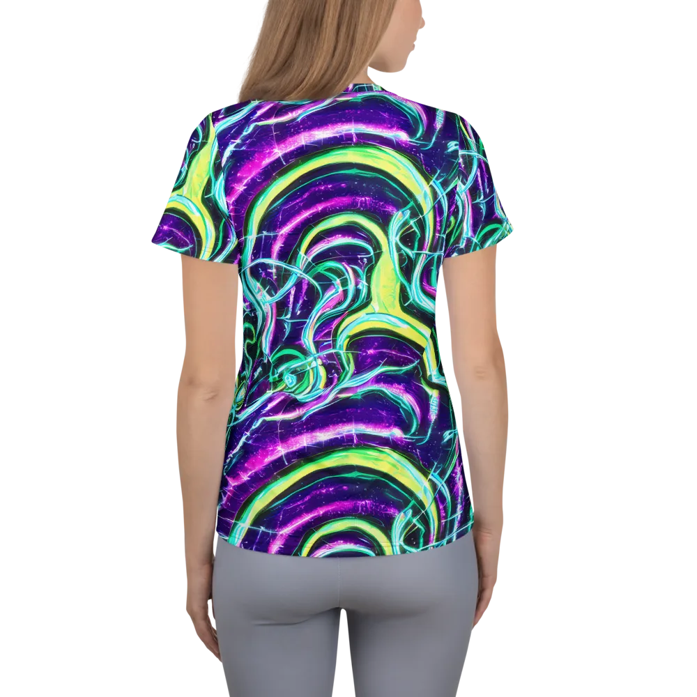 Quesnel's Vortex on Women's Athletic T-Shirt — Back