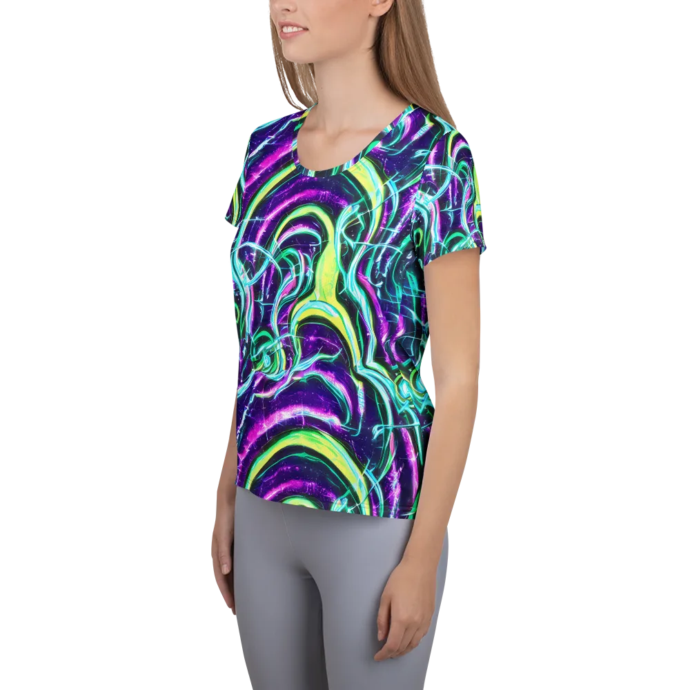 Quesnel's Vortex on Women's Athletic T-Shirt — Left