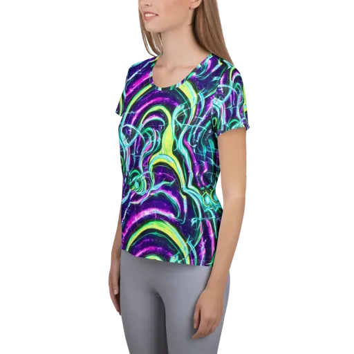 Quesnel's Vortex on a Women's Athletic T-Shirt