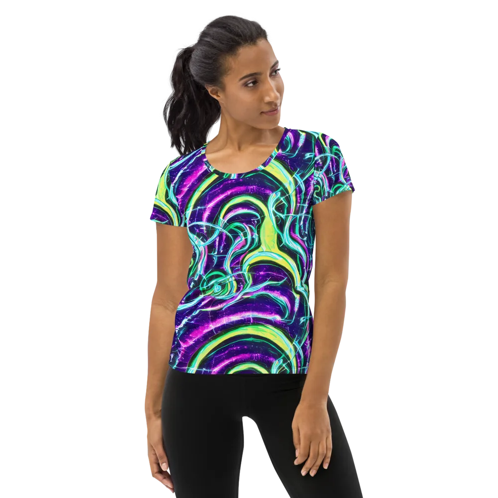 Quesnel's Vortex on Women's Athletic T-Shirt — Front