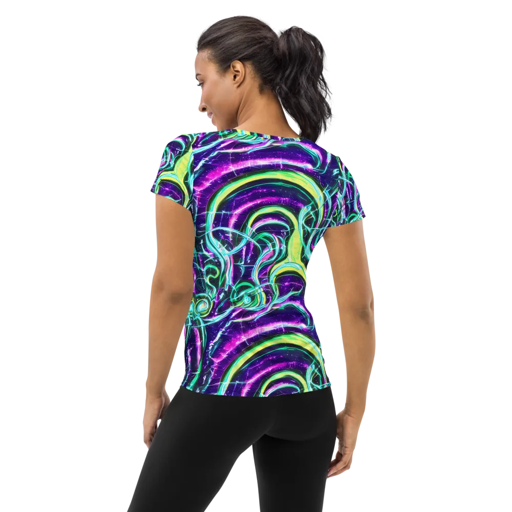 Quesnel's Vortex on Women's Athletic T-Shirt — Back