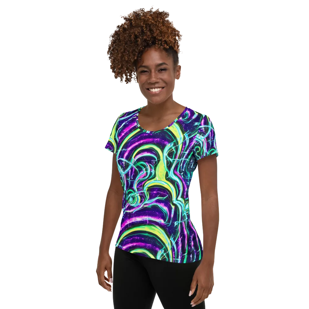 Quesnel's Vortex on Women's Athletic T-Shirt — Left