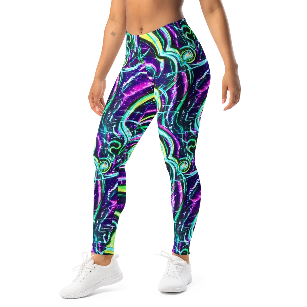 Quesnel's Vortex on Leggings — Left Front