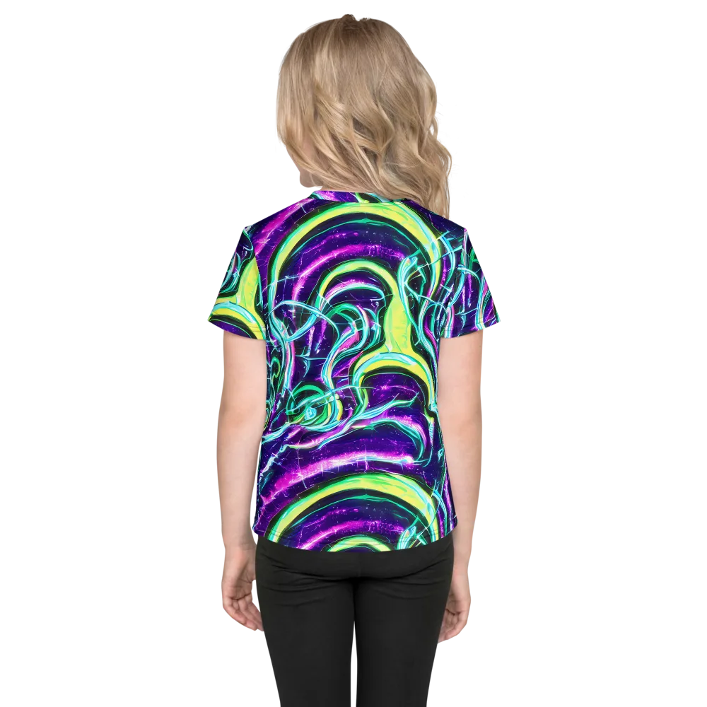 Quesnel's Vortex on Kids Crew Neck T-Shirt — Back