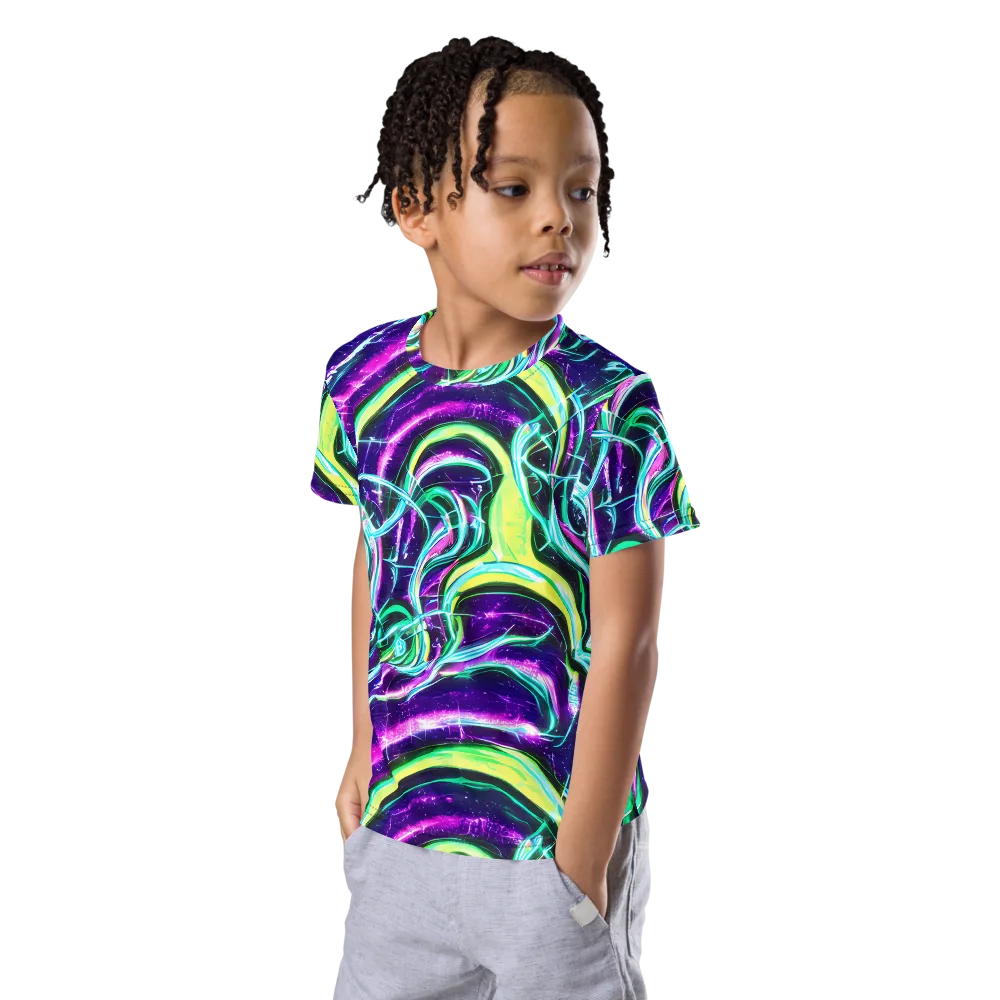 Quesnel's Vortex on Kids Crew Neck T-Shirt — Left Front