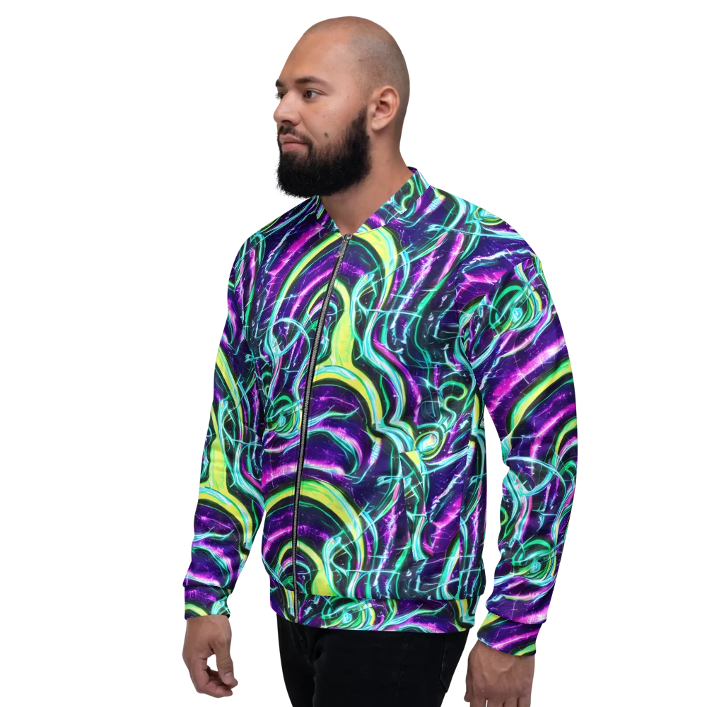 Quesnel's Vortex on Bomber Jacket — Left