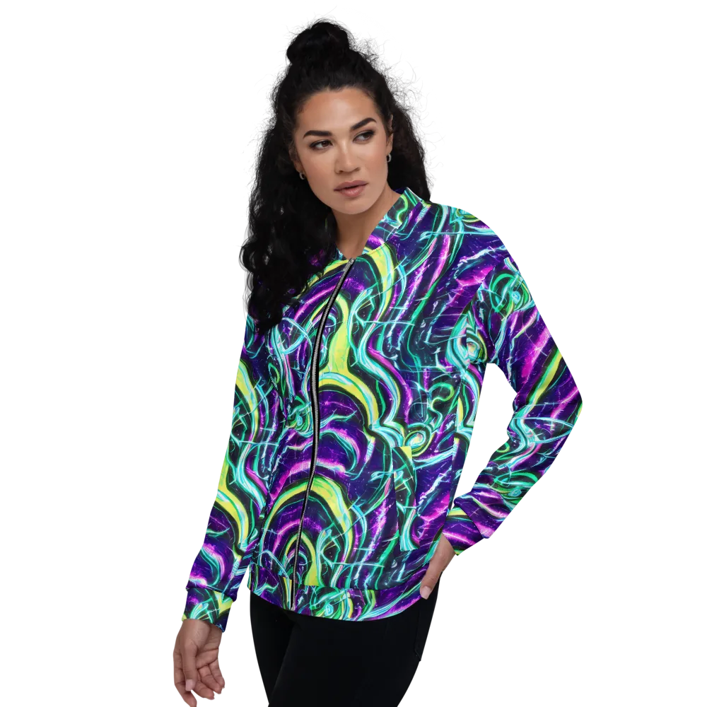 Quesnel's Vortex on Bomber Jacket — Left